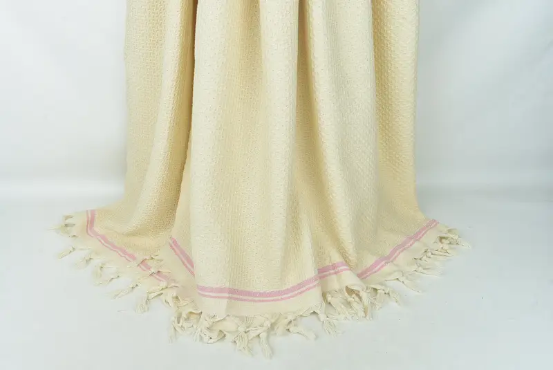 94x92 Cotton Striped Towel, Oversized Beach Towel, Throw Blanket Couch, Memorial Gift, Monogram Blanket, Boho Throw Blankets, Turkish Tablecloth - 8