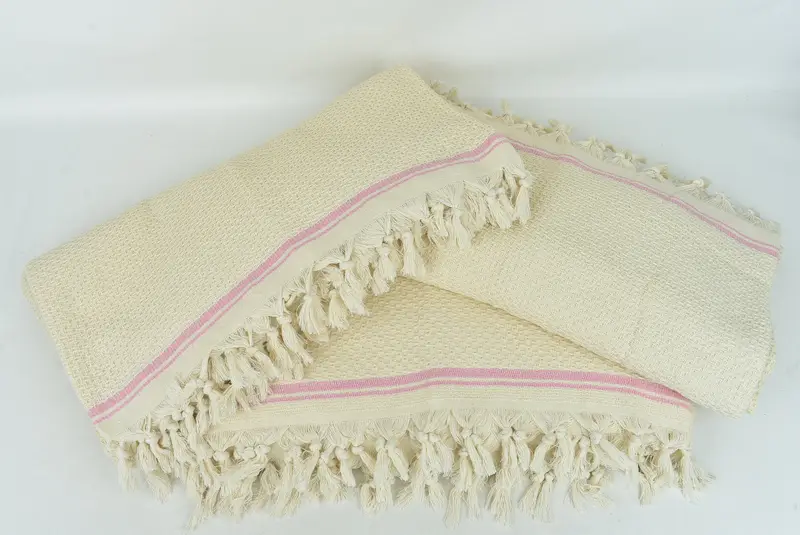 94x92 Cotton Striped Towel, Oversized Beach Towel, Throw Blanket Couch, Memorial Gift, Monogram Blanket, Boho Throw Blankets, Turkish Tablecloth - 6