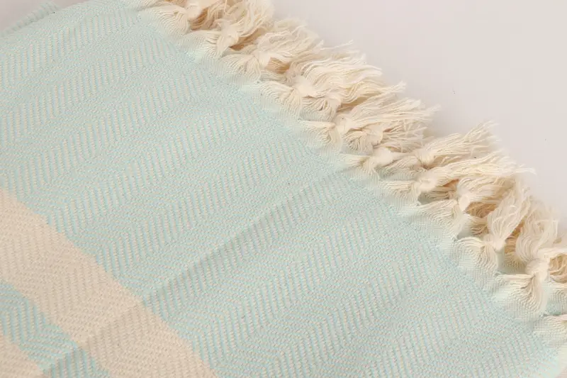 Kanepe kapağı, masa örtüsü, 96x80 pamuklu balıksırtı havlu, dekoratif yatak örtüsü, battaniye kanepesi, bekarlık hediyeleri, Türk plajı battaniyesi - 7
