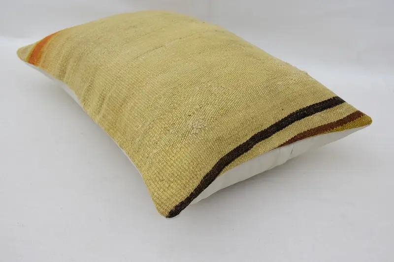 Pattern Throw Pillow Cover, Antique Pillows, Colorful Pillow Case, 16x24 Beige Pillow Cover, Pillow, Kilim Pillow Cover, Gift Pillow - 6