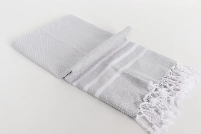 Monogram Hand Towel, 40x20 Cotton Striped Towel, Turkish Hand Towel, Embroidery Towel, Beach Wedding Favor, Maid Of Honor Gift, Turkish Tea Towel - 6