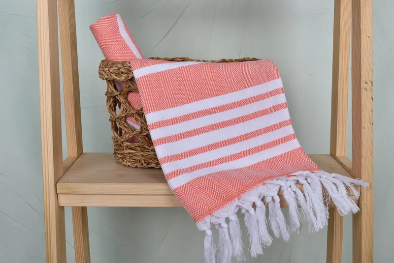 Custom Wedding Gifts, Kitchen Towel, 40x20 Cotton Zig zag Towel, House Warming Gift, Handmade Gift, Turkish Towel Hand Towel, Bridesmaid Gifts - 4