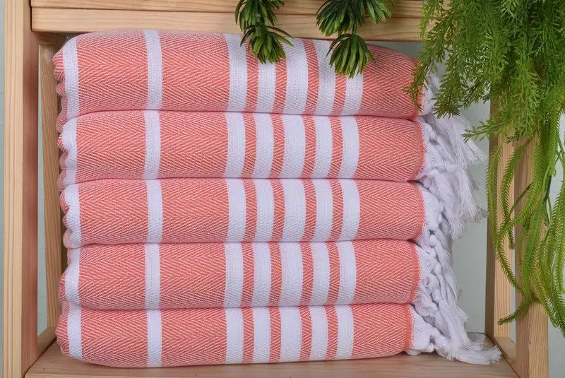 Custom Wedding Gifts, Kitchen Towel, 40x20 Cotton Zig zag Towel, House Warming Gift, Handmade Gift, Turkish Towel Hand Towel, Bridesmaid Gifts - 1