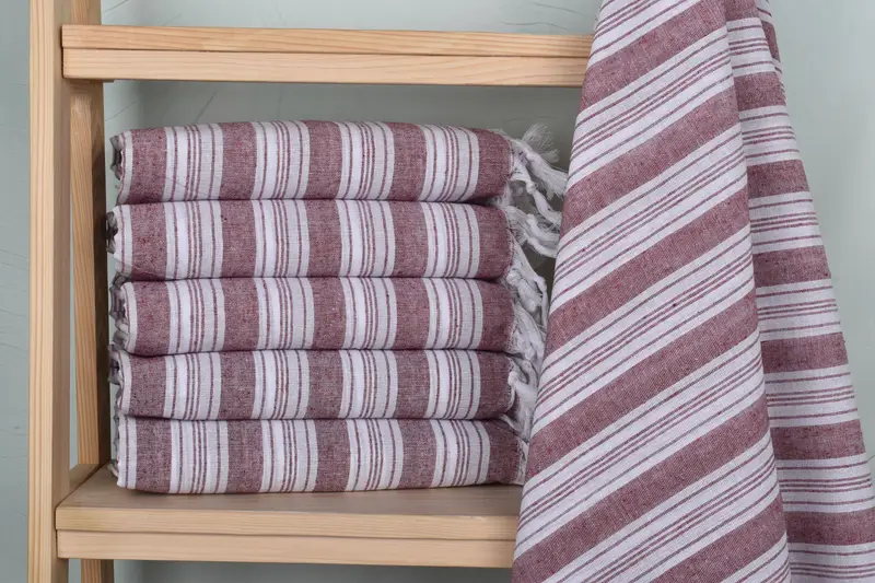 70x40 Cotton Striped Towel, Bridesmaid Gift, Bath towel, Best Wedding Gift, Extra large Turkish bath towel, Bridal Shower Gifts, Bridesmaid Gifts - 2