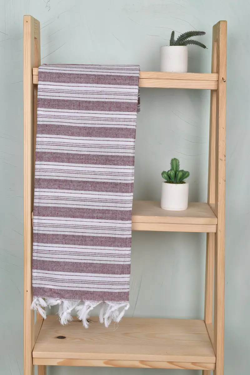 70x40 Cotton Striped Towel, Bridesmaid Gift, Bath towel, Best Wedding Gift, Extra large Turkish bath towel, Bridal Shower Gifts, Bridesmaid Gifts - 8