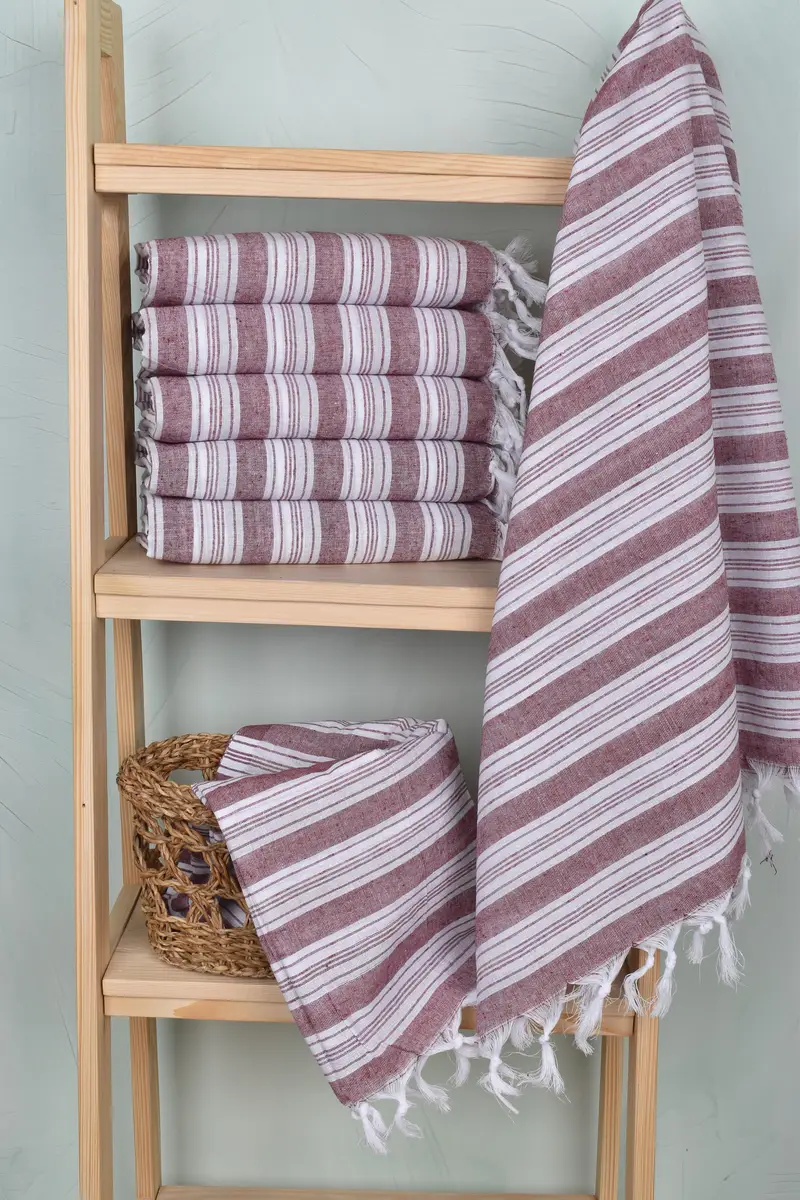 70x40 Cotton Striped Towel, Bridesmaid Gift, Bath towel, Best Wedding Gift, Extra large Turkish bath towel, Bridal Shower Gifts, Bridesmaid Gifts - 3