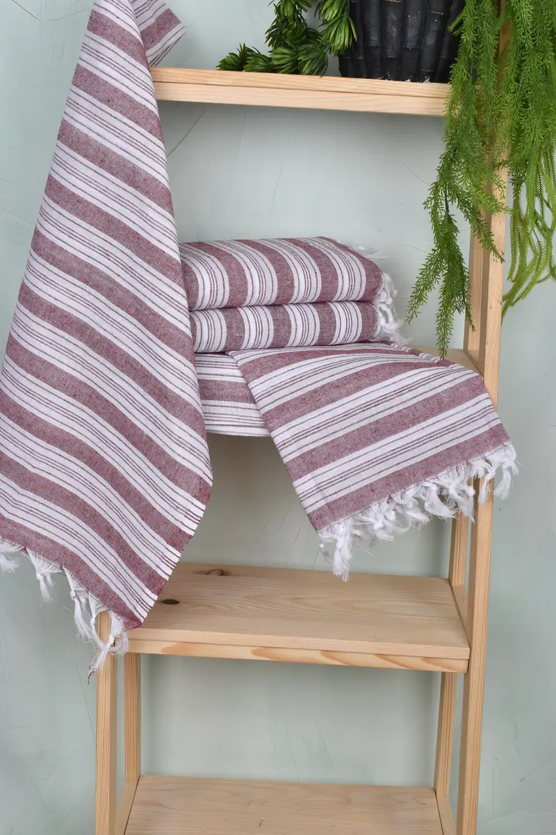 70x40 Cotton Striped Towel, Bridesmaid Gift, Bath towel, Best Wedding Gift, Extra large Turkish bath towel, Bridal Shower Gifts, Bridesmaid Gifts - 6