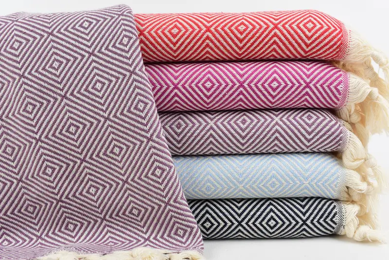Dekoratif havlu, Türk havlu el havlu, monogram el havlu, kişiselleştirilmiş hediye, 36x20 pamuklu elmas havlu, gelin için düğün günü hediyesi - 1