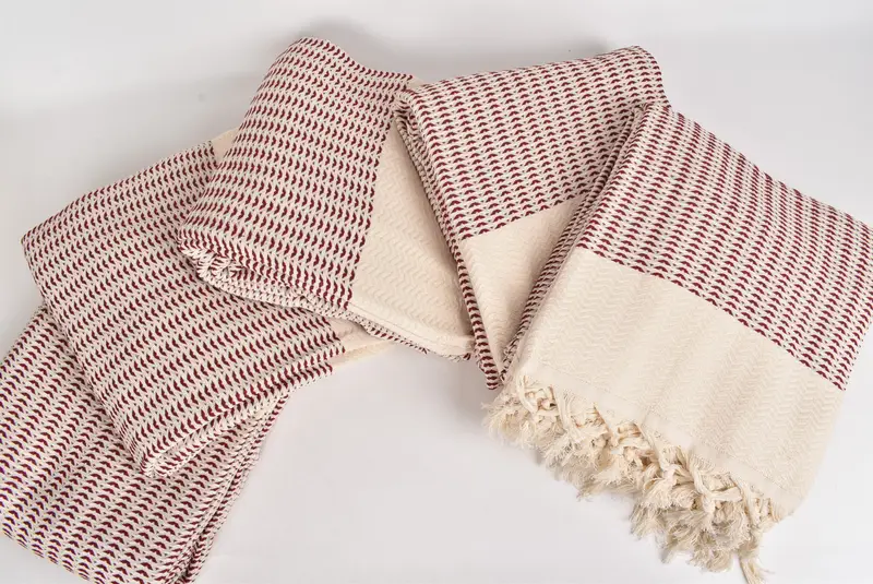 Bachelor Gifts, Turkish Blanket Throw, Woven Blanket, Oversized Beach Towel, Custom Wedding Gifts, Custom Blanket, 90x76 Cotton Diamond Towel - 3