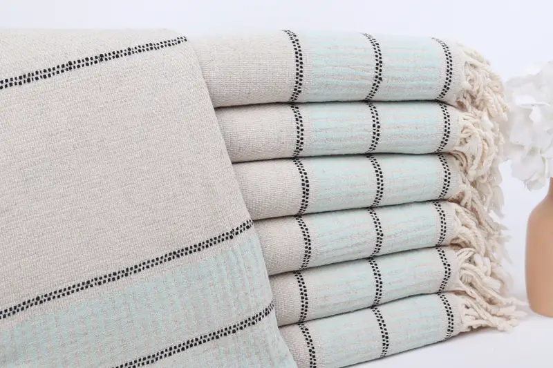 Custom Gift, Turkish Bath Towel USA, Bachelorette Towel, 70x40 Linen Striped Towel, Memorial Gift, Housewarming Gift, Bachelorette Gifts - 1