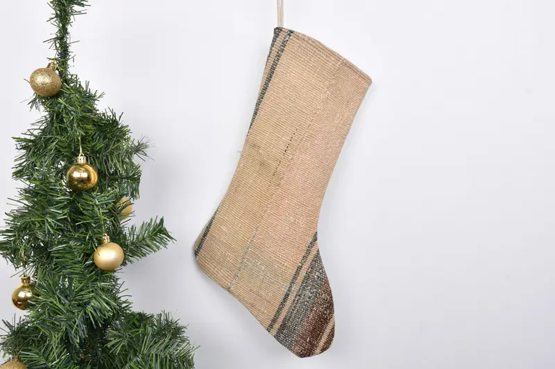 Kişiye Özel Boho Çorap, Yılbaşı Süslü Desenli Çorap