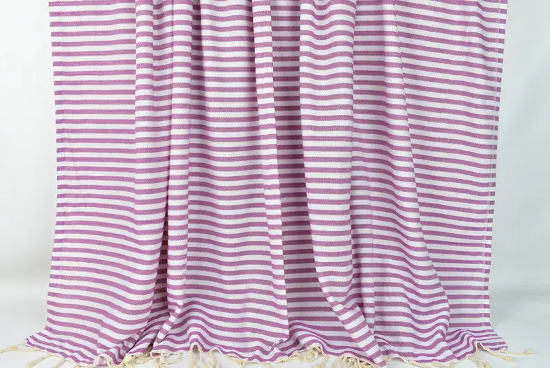 Christmas Tablecloth, Housewarming Gift, Woven Blanket, 104x76 Cotton Striped Towel, Shower Curtain, Bedspread, Bachelor Bachelorette Party Favors - 8
