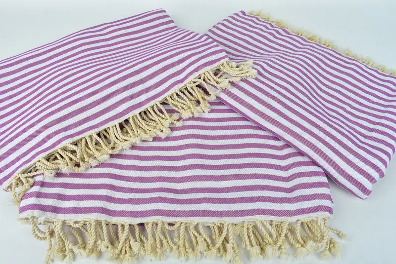 Christmas Tablecloth, Housewarming Gift, Woven Blanket, 104x76 Cotton Striped Towel, Shower Curtain, Bedspread, Bachelor Bachelorette Party Favors - 6