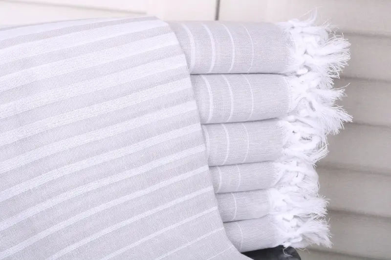 Best Beach Towel, 70x40 Cotton Striped Towel, Maid Of Honor Gift, Absorbent Turkish towel, Bachelorette Beach Towel, Peshtemal Towel, Wedding Favors - 1