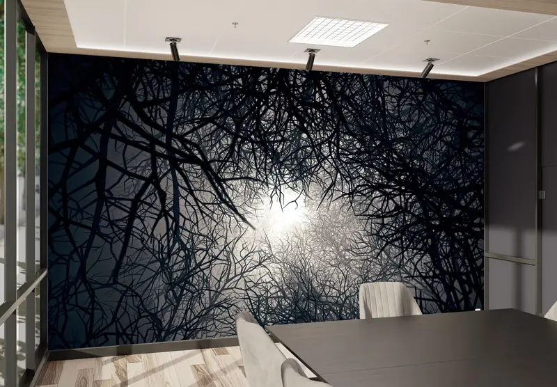 Zarif Baskılı Orman Duvar Kağıdı: Alanınızı Doğayla Dönüştürün