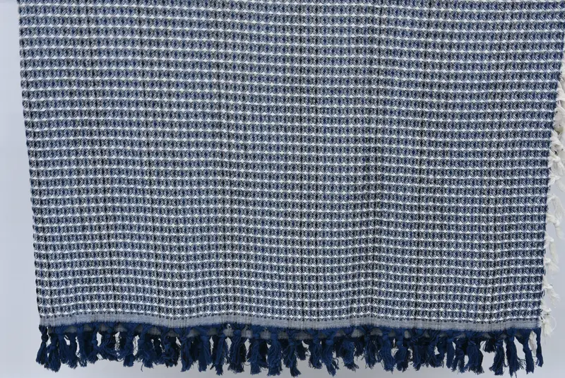 96x70 Cotton Striped Towel, Summer Gift, Organic Throw, Bedspread, Woven Throw Blanket, Beach Bachelorette Party Decorations, Bridal Shower Gift - 7