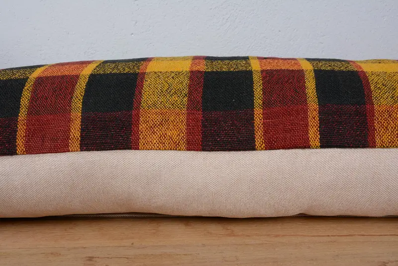 Pillow for Couch, 16x48 Yellow Cushion Case, Handwoven Pillow Cover Pillow Cover, Throw Kilim Pillow, Turkish Kilim Pillow, Pillow Sham - 5