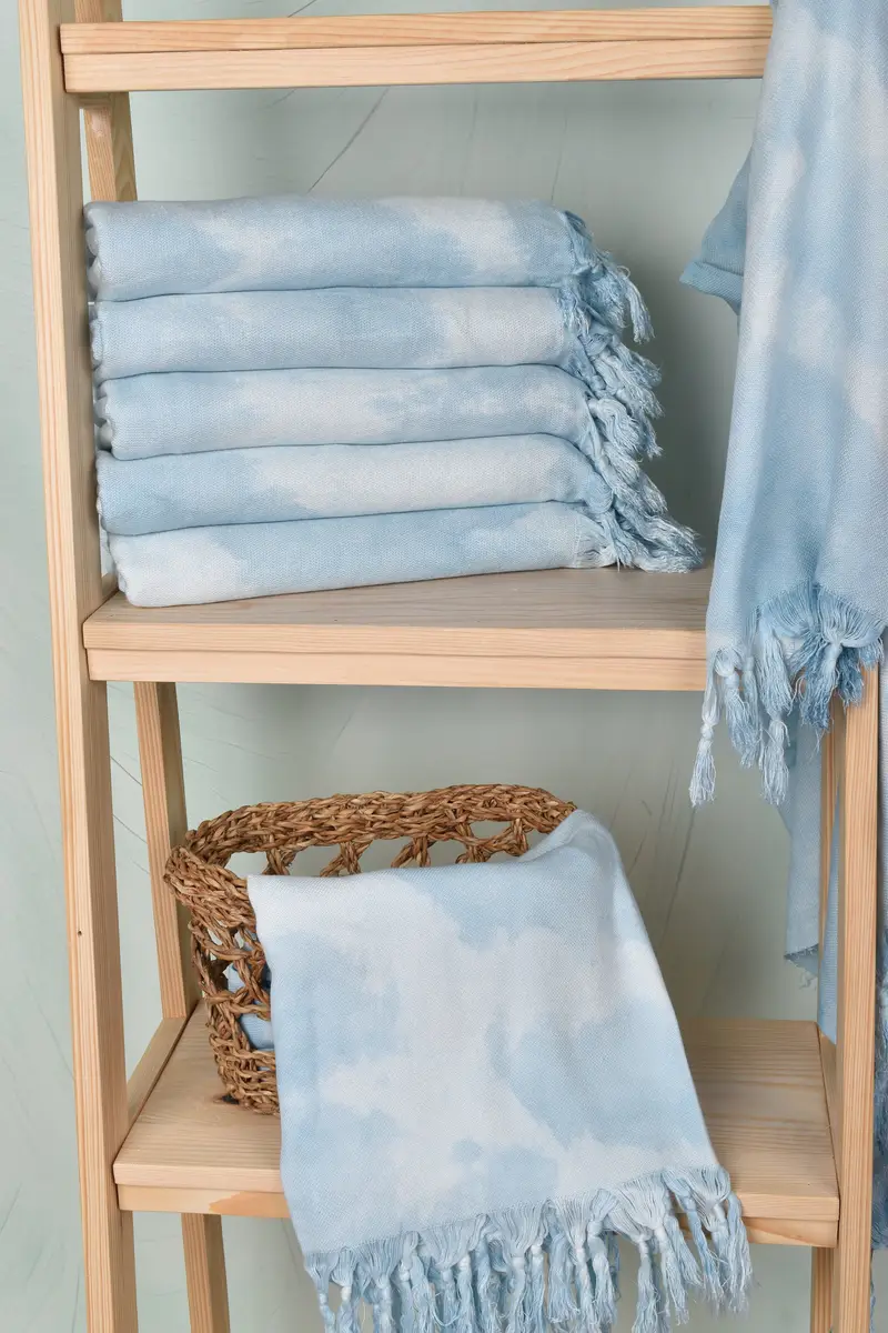 Family Gift, Bridal Shower Favors, Summer Gift, Handmade Turkish Towel, Custom Wedding Gifts, Embroidered Beach Towel, 64x40 Cotton Tie Dye Towel - 4