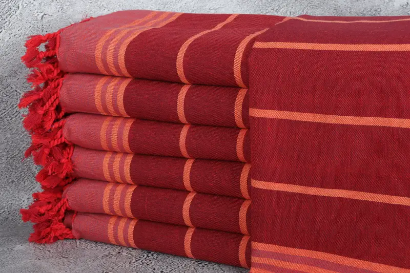 Housewarming Gift, 68x40 Cotton Striped Towel, Bridesmaid Gift Towel, Xmas Gifts, Best lightweight Turkish towel for travel USA, Custom Wedding Gift - 1