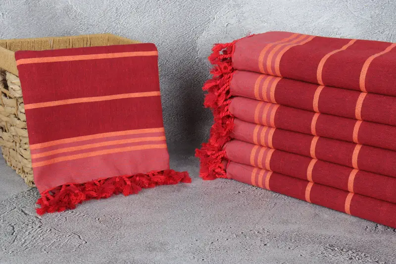 Housewarming Gift, 68x40 Cotton Striped Towel, Bridesmaid Gift Towel, Xmas Gifts, Best lightweight Turkish towel for travel USA, Custom Wedding Gift - 3