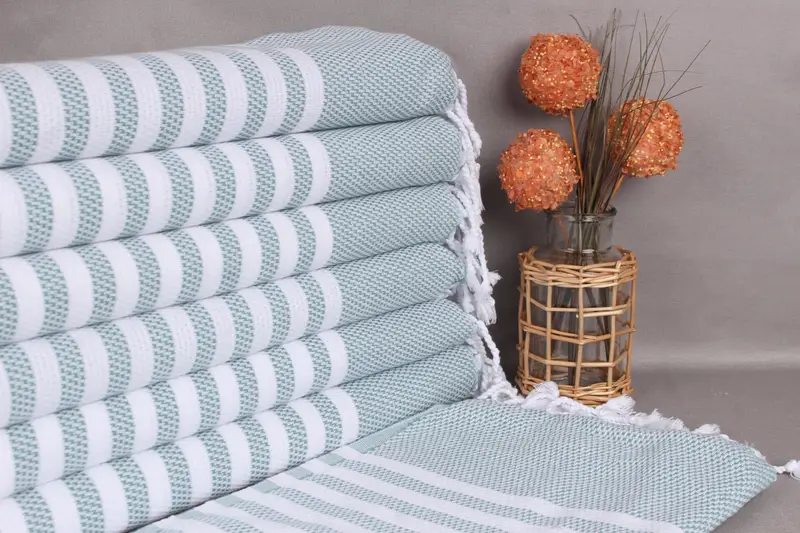 Geschenk für beste Freundin, grünes Baumwollhandtuch, Beige, 24 x 44 Zoll