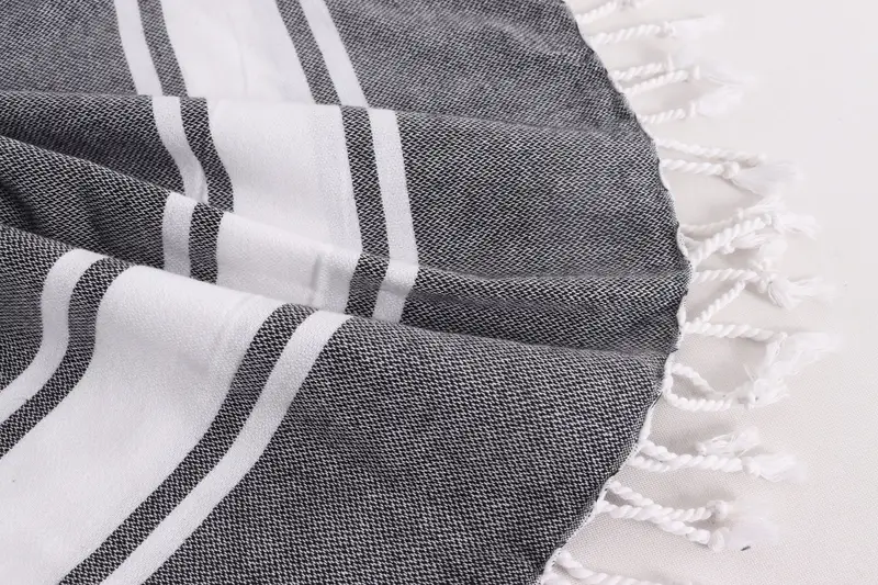 Bridal Shower Gift, Kitchen Towel, Boyfriend Christmas Gift, 36x24 Cotton Striped Towel, Turkish Towel Hand Towel, Monogrammed Hand Towel - 8