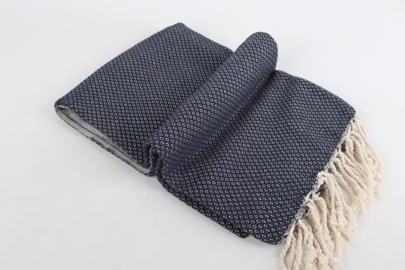 Personalized Gifts, 64x38 Cotton Geometric Towel, Fouta towel, Gift For Bride, Monogram Beach Towel, Absorbent Turkish peshtemal towel for beach use - 6