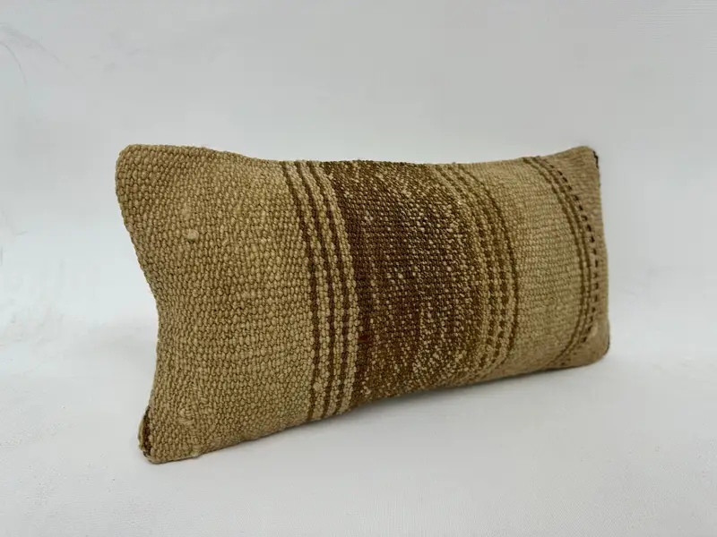 Muted Pillow Sham, 8x16 Beige Pillow Sham, Indoor Pillow Cover, Home Decor Pillow, Turkish Pillow, Pillow Case, Bed Pillow Case, Vintage Pillow - 3