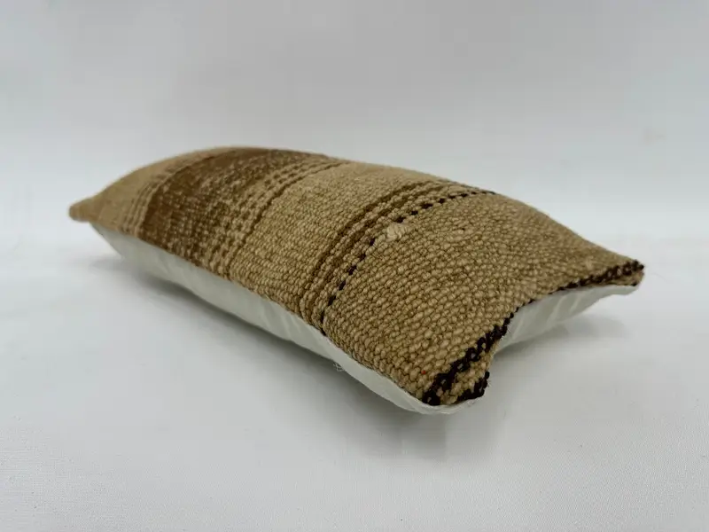 Muted Pillow Sham, 8x16 Beige Pillow Sham, Indoor Pillow Cover, Home Decor Pillow, Turkish Pillow, Pillow Case, Bed Pillow Case, Vintage Pillow - 6