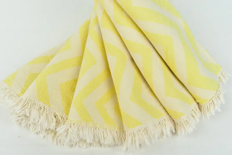 Monogram Turkish Towel, Spa Towel, 70x40 Cotton Zigzag Design Towel, Lightweight towel, Peshtemal, Fouta towel, Extra large Turkish bath towel - 6