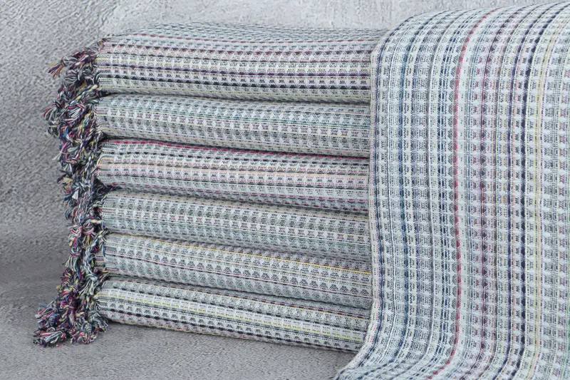 Sand-resistant towel, Custom Wedding Gifts, 70x40 Cotton Geometric Towel, Cotton towel, Turkish beach towel with fringe, Personalized Gift For Him - 1