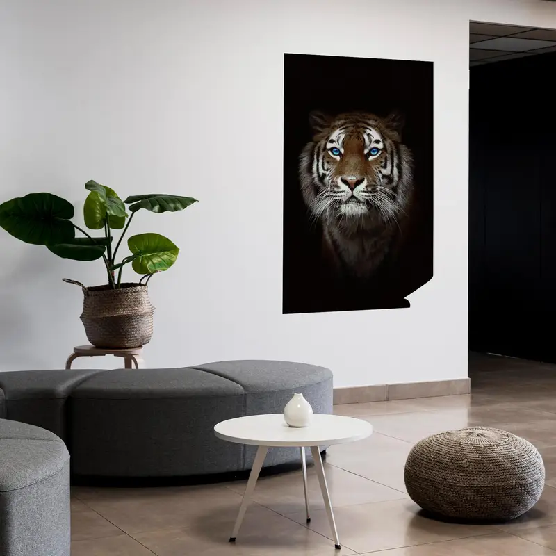 モダンなタイガーキャンバスアート：あなたの男性の洞窟やオフィスを高めます