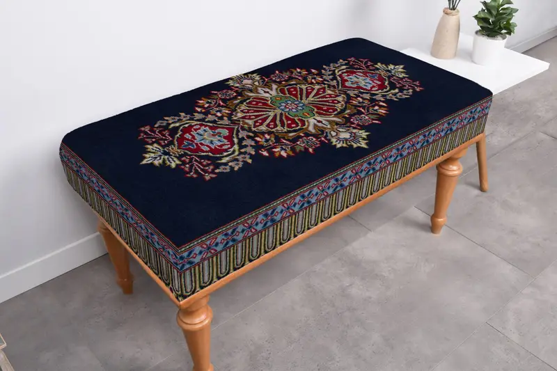 Depolamalı Masif Ahşap Bank, Bohem Yün Bank