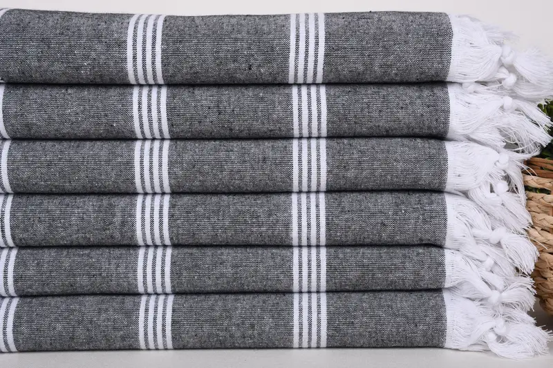 Personalized Beach Towel, Personalized Gifts, Peshtemal Towel USA, Quick-Dry Beach Towel, 70x30 Cotton Striped Towel, Gift For Boyfriend - 2