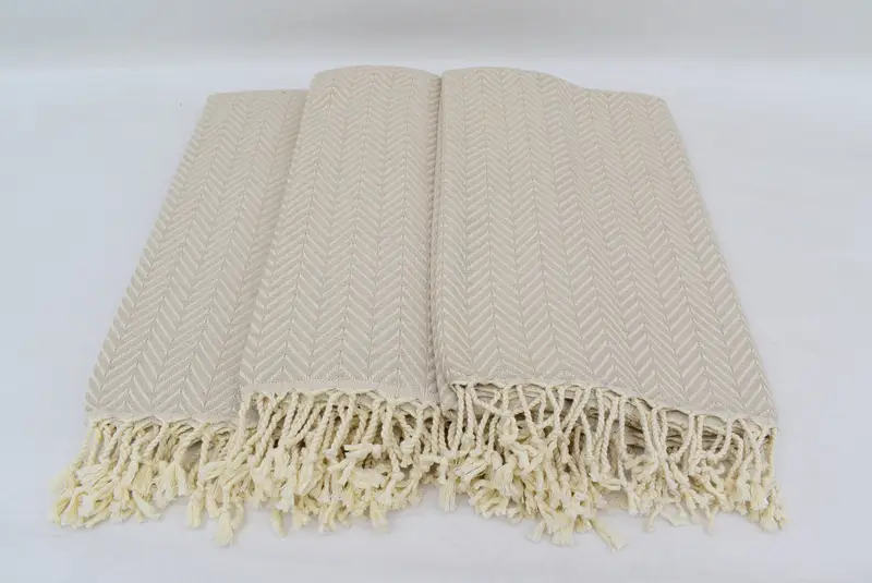 Sand-resistant Turkish towel for travel, Scarf Towel, 70x40 Cotton Zig zag Towel, Absorbent Turkish towel, Bachelor Gift, Gift For Him, Custom Towel - 6