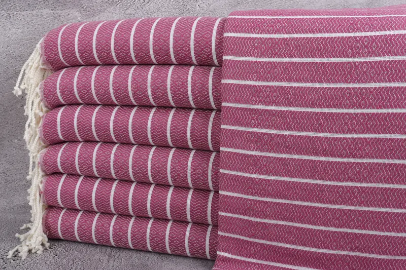 Handwoven organic Turkish towel for spa, Luxury towel, Hammam towel, Best Friend Gift Ideas, 70x40 Cotton Striped Towel, Bachelorette Party Favors - 1