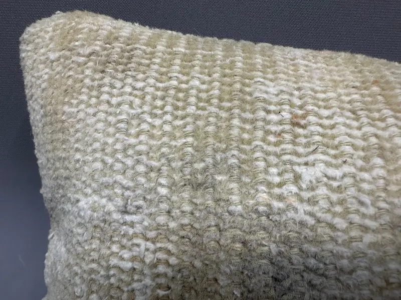Square Throw Cushion Cover, 8x16 Beige Cushion, Vintage Kilim Pillow, Cushion Cover, Sofa Cushion Case, Kilim Pillow, Handmade Kilim Cushion - 5