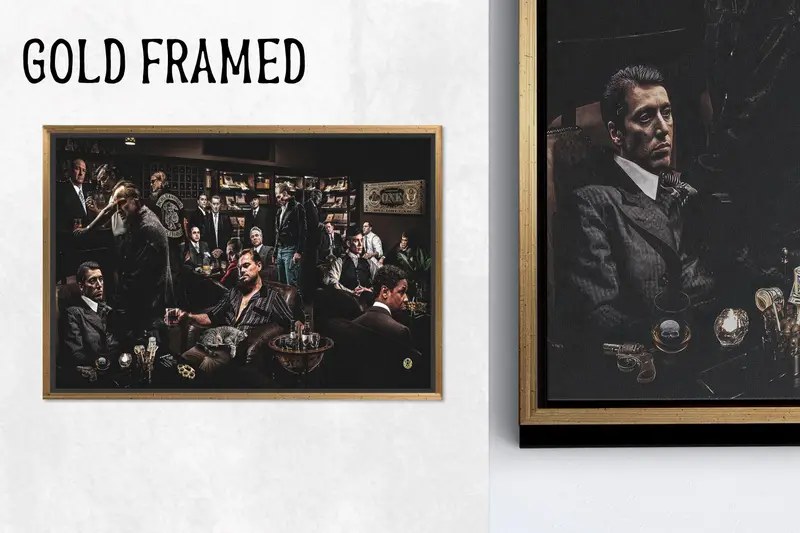 Trendy Gangster Kanvası: Man Cave'inizi Film Heyecanıyla Yükseltin