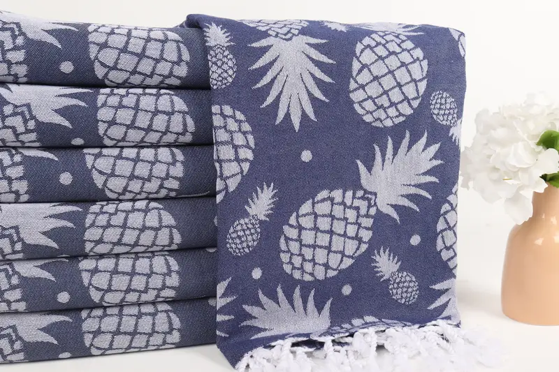 Bachelorette Party Favors Beach, Beach towel, Custom Towel Beach, Personalized Towel, Turkish Towel USA, 70x36 Cotton Pineapple Design Towel - 3