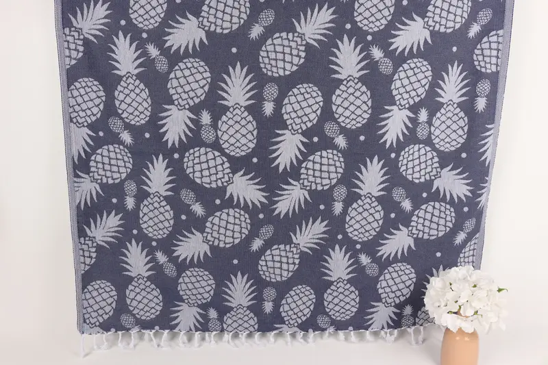 Bachelorette Party Favors Beach, Beach towel, Custom Towel Beach, Personalized Towel, Turkish Towel USA, 70x36 Cotton Pineapple Design Towel - 1