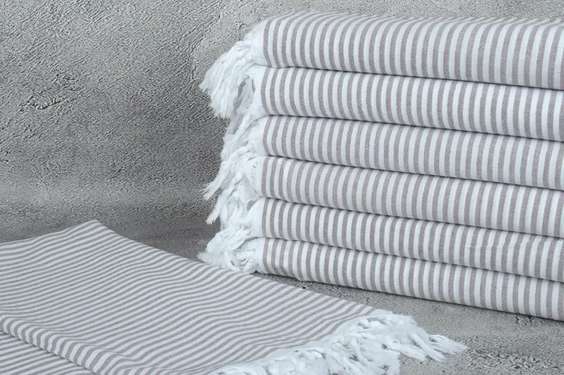 Turkish towel, 68x36 Cotton Striped Towel, Bridal Shower Favors, Home Decor Towel, Spa Towel, Beach Theme Wedding Gift, Personalized Towel - 2