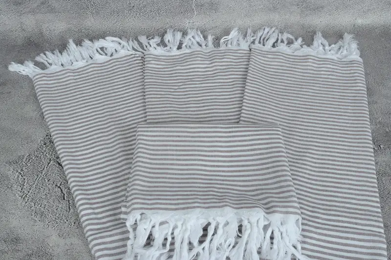 Turkish towel, 68x36 Cotton Striped Towel, Bridal Shower Favors, Home Decor Towel, Spa Towel, Beach Theme Wedding Gift, Personalized Towel - 4