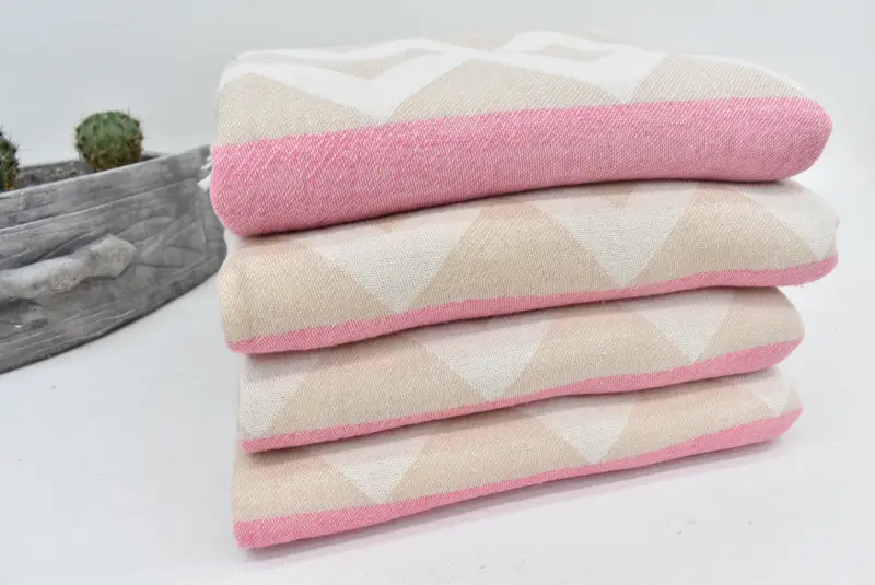 Bath towel, Personalized Gift, Engagement Gift, Valentines Day Gift For Her, Quick-Dry Beach Towel, Embroidery Towel, 70x36 Cotton Geometric Towel - 8