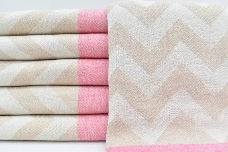 Bath towel, Personalized Gift, Engagement Gift, Valentines Day Gift For Her, Quick-Dry Beach Towel, Embroidery Towel, 70x36 Cotton Geometric Towel - 2