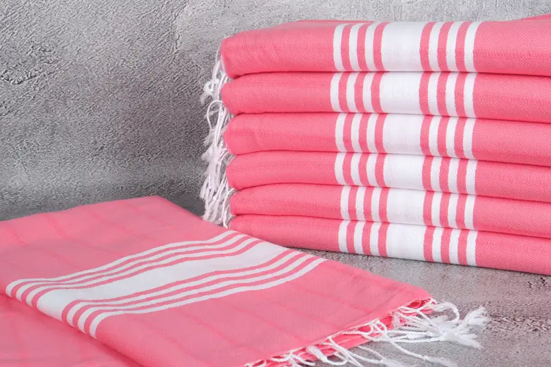 Travel towel, Turkish beach towel with fringe, Monogrammed Beach Towel, Bachelorette Gifts, 70x40 Cotton Striped Towel, Anniversary Gift For Her - 2