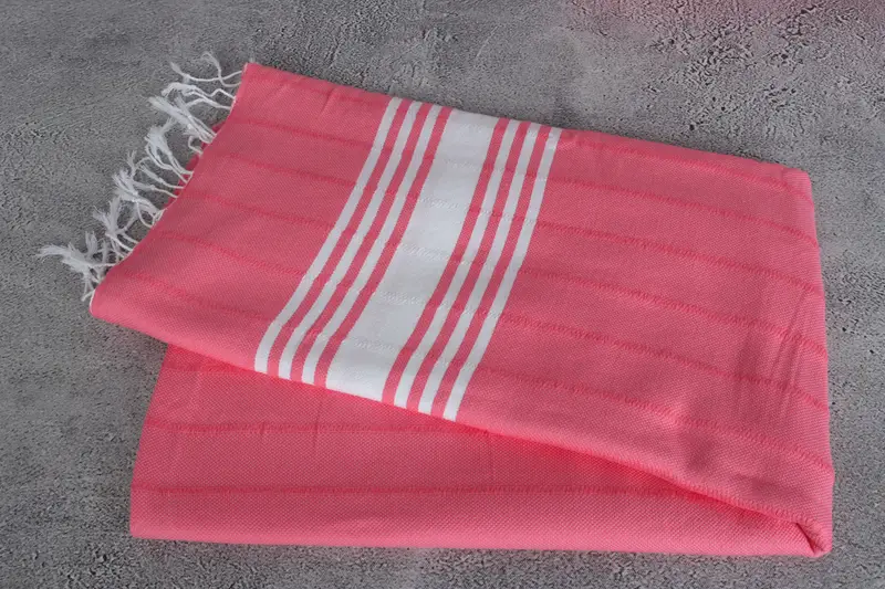 Travel towel, Turkish beach towel with fringe, Monogrammed Beach Towel, Bachelorette Gifts, 70x40 Cotton Striped Towel, Anniversary Gift For Her - 6