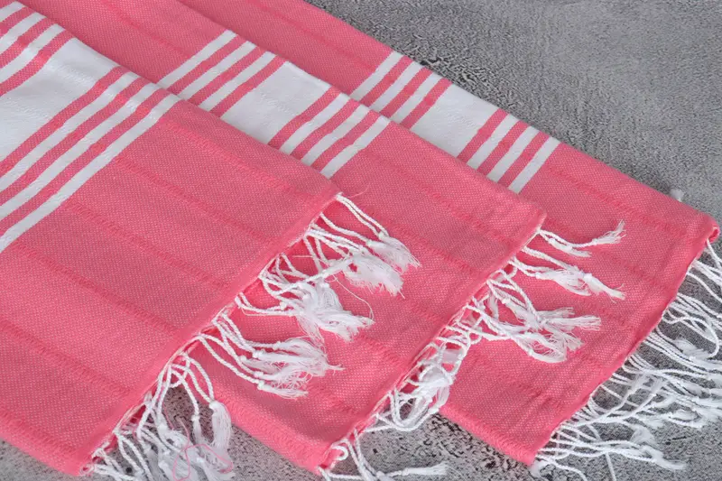Travel towel, Turkish beach towel with fringe, Monogrammed Beach Towel, Bachelorette Gifts, 70x40 Cotton Striped Towel, Anniversary Gift For Her - 5