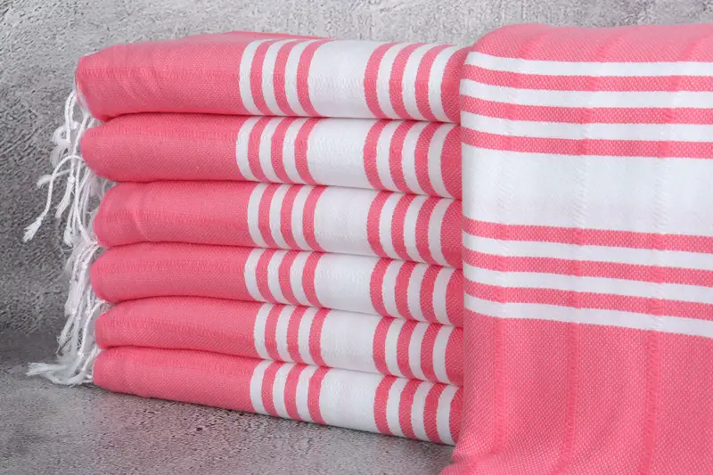 Travel towel, Turkish beach towel with fringe, Monogrammed Beach Towel, Bachelorette Gifts, 70x40 Cotton Striped Towel, Anniversary Gift For Her - 1