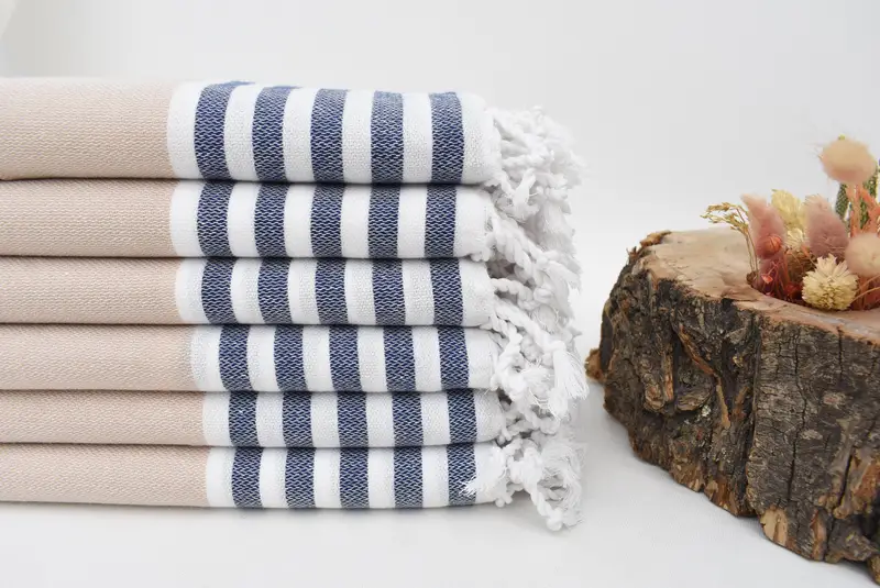 Bridesmaid Gifts, Wedding For Favor, 40x24 Cotton Striped Towel, Organic Towel, Girl Trip Party Favor, Personalized Hand Towel, Custom Hand Towel - 2