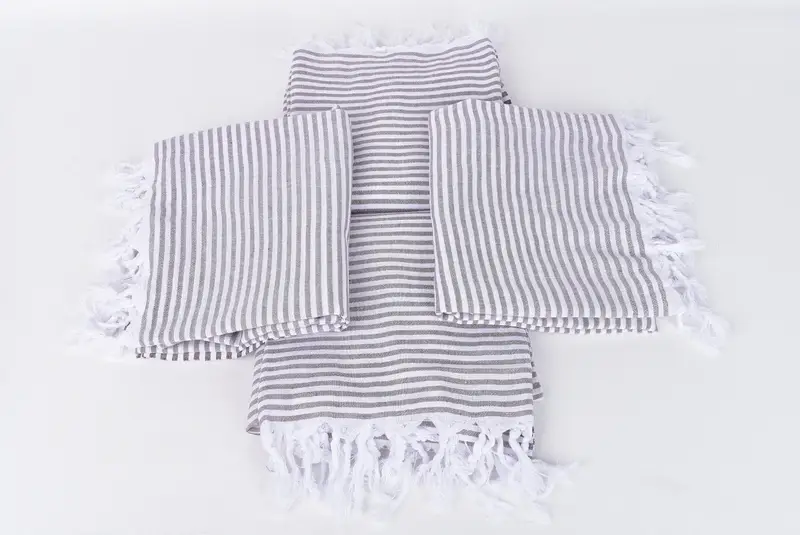 Friends Beach Towel, Bachelorette Towel, Handmade Gift, Bachelorette Party Favors, 68x36 Cotton Striped Towel, Custom Towel, Bridal Shower Gift - 6